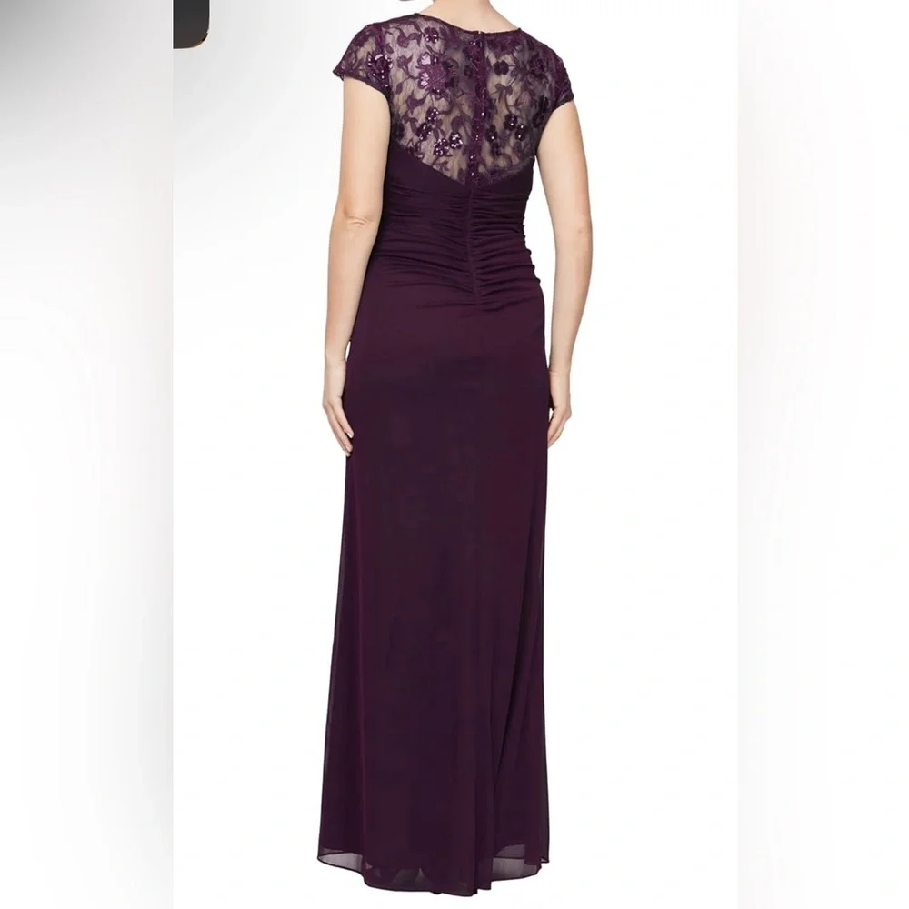 ! NWT. Alex Evenings Womens Long Length Dress - Picture 2 of 16